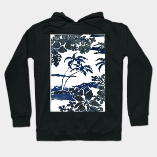 Tropical Paradise with palm trees and islands Hoodie